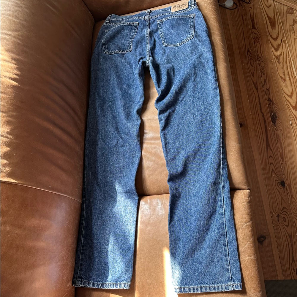 Vintage 100% cotton GAP Low Rise classic 90s 10 Long blue jeans denim womens USA - Picture 3 of 11
